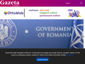 'gazetanord-vest.ro' screenshot