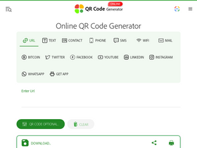 'online-qrcode-generator.com' screenshot