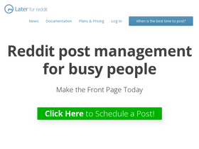 'laterforreddit.com' screenshot