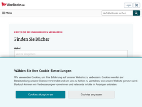 'abebooks.de' screenshot