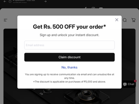 koche.in homepage screenshot