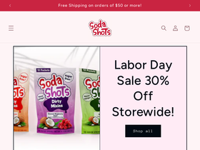 sodashots.shop homepage screenshot