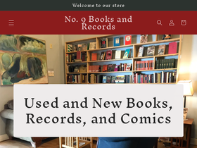 no9books.com homepage screenshot