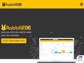 'rabbitseo.com' screenshot