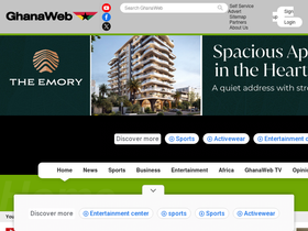 'ghanaweb.com' screenshot