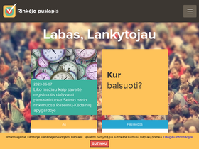 'rinkejopuslapis.lt' screenshot