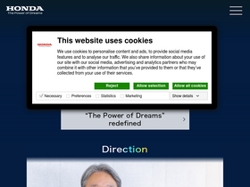 'global.honda' screenshot