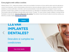 'adeslasdental.es' screenshot