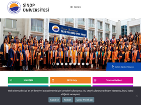 'sinop.edu.tr' screenshot