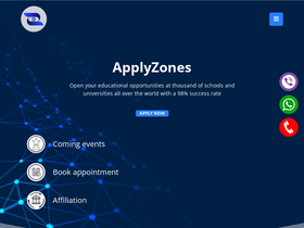 'applyzones.com' screenshot