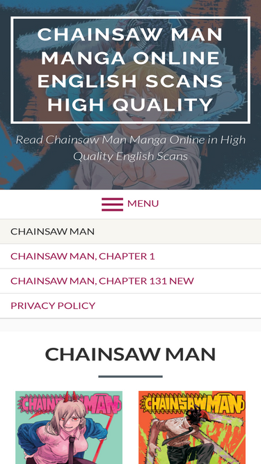 Chainsaw Man Manga Online English Scans High Quality