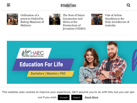 'orthodoxtimes.com' screenshot