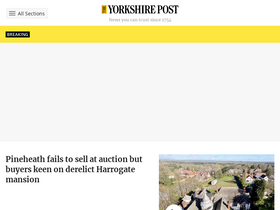 'yorkshirepost.co.uk' screenshot
