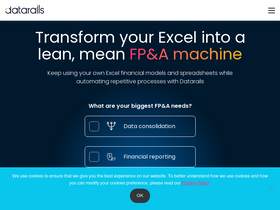 'datarails.com' screenshot
