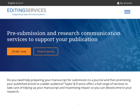 'tandfeditingservices.com' screenshot
