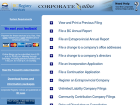 'bcregistry.ca' screenshot