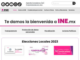 'sitios.ine.mx' screenshot