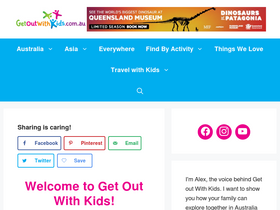 'getoutwithkids.com.au' screenshot