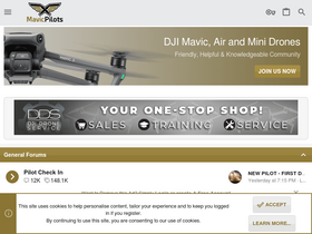 'mavicpilots.com' screenshot