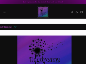 daydreamsandblackglitter.com homepage screenshot