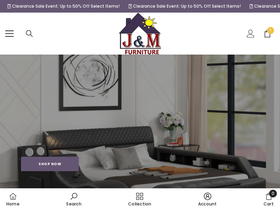 jmfurnitureus.com homepage screenshot