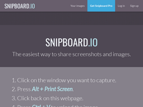 'snipboard.io' screenshot