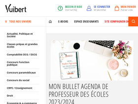 'vuibert.fr' screenshot