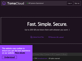 'tomacloud.com' screenshot