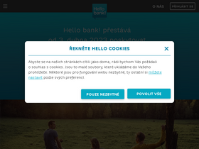 'hellobank.cz' screenshot