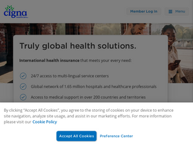 'cignaglobal.com' screenshot