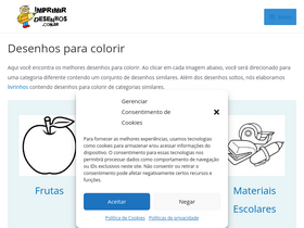 'imprimirdesenhos.com.br' screenshot