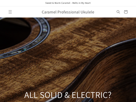 caramelukulele.com homepage screenshot
