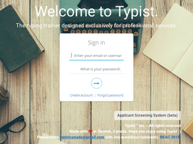 'typistapp.ca' screenshot