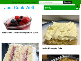 'justcookwell.com' screenshot