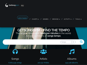 'getsongbpm.com' screenshot
