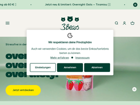 3bears.eu homepage screenshot