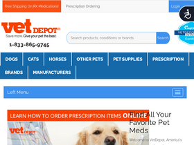 'vetdepot.com' screenshot