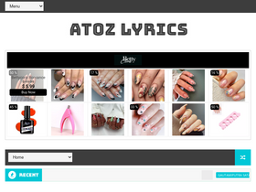 'atozlyrics.info' screenshot