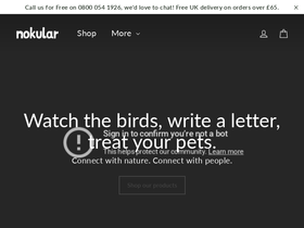 Nokular homepage screenshot