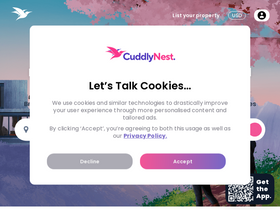 'cuddlynest.com' screenshot