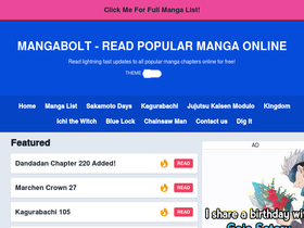 'readbleachmanga.com' screenshot
