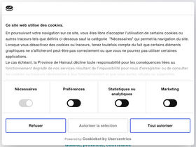'condorcet.be' screenshot