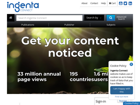 'ingentaconnect.com' screenshot