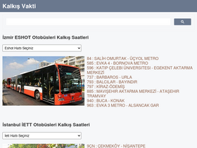 'kalkisvakti.com' screenshot