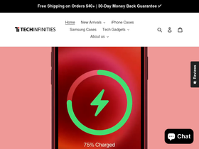 techinfinities.com homepage screenshot