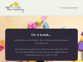 'thenestery.in' screenshot