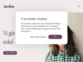 'lawline.se' screenshot