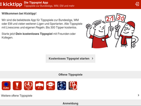 'kicktipp.de' screenshot