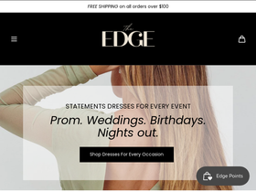 theedgeclothing.com homepage screenshot
