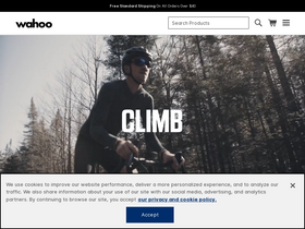 'wahoofitness.com' screenshot